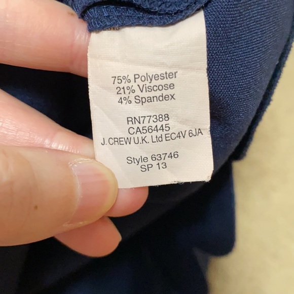 Jcrew Navy Scalloped Dress - Picture 14 of 16